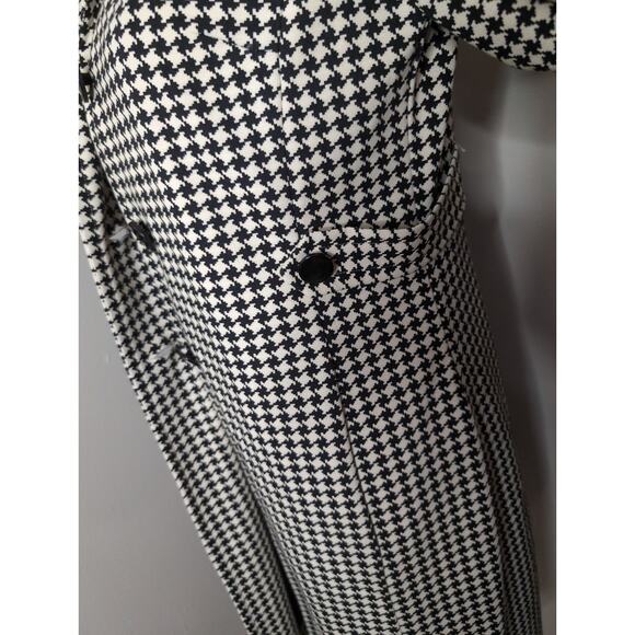 Julian Taylor NY chic houndstooth black and ivory chic sz 8 coat - Picture 10 of 10